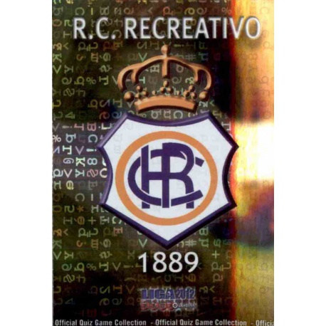 Escudo Brillo Letras Recreativo 943 Las Fichas de la Liga 2012 Platinum Official Quiz Game Collection