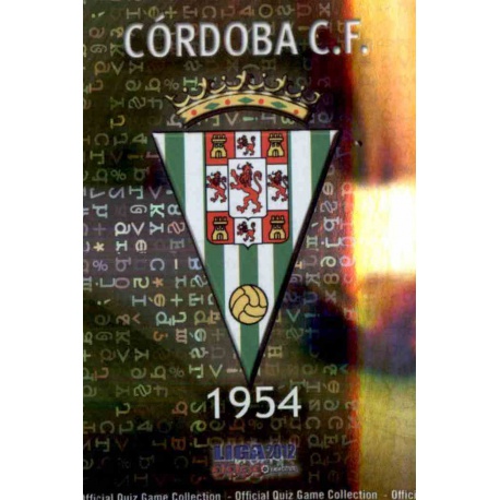Escudo Brillo Letras Córdoba 1027 Las Fichas de la Liga 2012 Platinum Official Quiz Game Collection