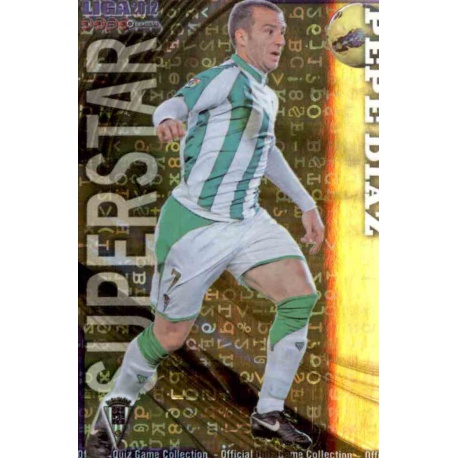 Pepe Diaz Superstar Brillo Letras Córdoba 1046 Las Fichas de la Liga 2012 Platinum Official Quiz Game Collection
