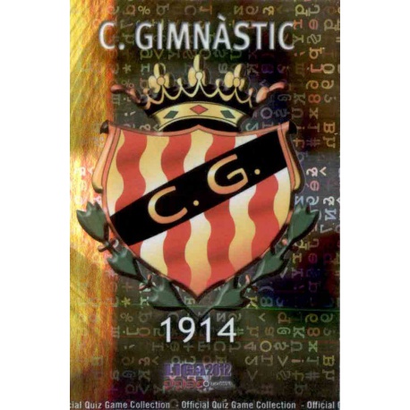 Escudo Brillo Letras Gimnástic 1069 Las Fichas de la Liga 2012 Platinum Official Quiz Game Collection