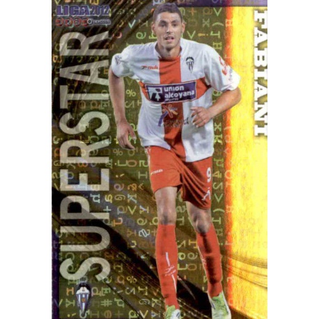 Fabiani Superstar Brillo Letras Alcoyano 1152 Las Fichas de la Liga 2012 Platinum Official Quiz Game Collection