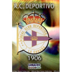 Escudo Brillo Rayas Horizontales Deportivo 712 Las Fichas de la Liga 2012 Platinum Official Quiz Game Collection