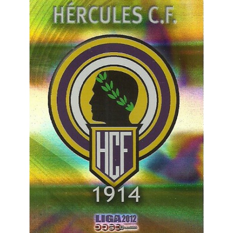 Escudo Brillo Rayas Horizontales Hércules 733 Las Fichas de la Liga 2012 Platinum Official Quiz Game Collection