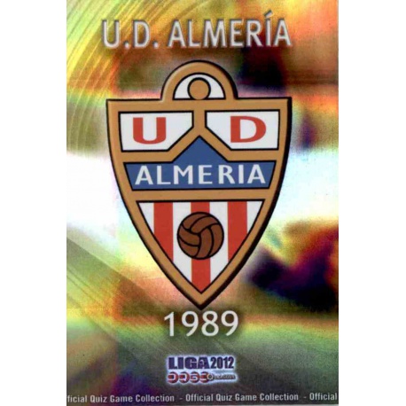 Escudo Brillo Rayas Horizontales Almeria 754 Las Fichas de la Liga 2012 Platinum Official Quiz Game Collection