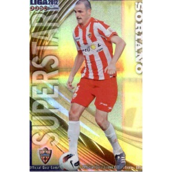 Soriano Superstar Brillo Rayas Horizontales Almeria 773 Las Fichas de la Liga 2012 Platinum Official Quiz Game Collection