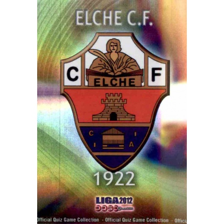 Escudo Brillo Rayas Horizontales Elche 796 Las Fichas de la Liga 2012 Platinum Official Quiz Game Collection