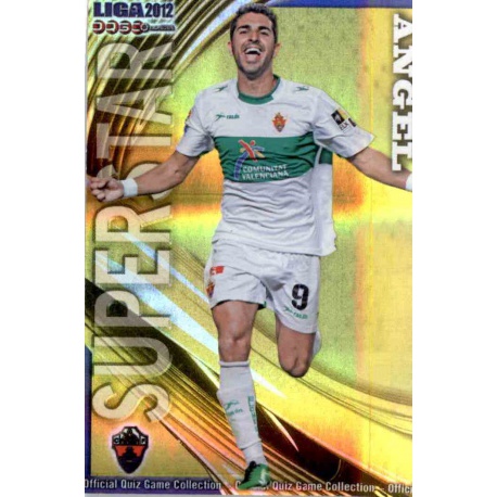 Ángel Superstar Brillo Rayas Horizontales Elche 816 Las Fichas de la Liga 2012 Platinum Official Quiz Game Collection