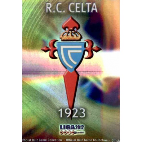 Escudo Brillo Rayas Horizontales Celta 817 Las Fichas de la Liga 2012 Platinum Official Quiz Game Collection