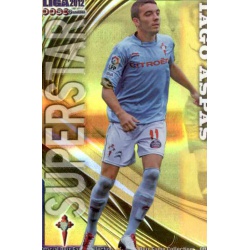 Iago Aspas Superstar Brillo Rayas Horizontales Celta 836 Las Fichas de la Liga 2012 Platinum Official Quiz Game Collection