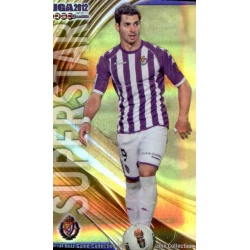 Javi Guerra Superstar Brillo Rayas Horizontales Valladolid 858 Las Fichas de la Liga 2012 Platinum Official Quiz Game Collection