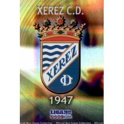 Escudo Brillo Rayas Horizontales Xerez 859 Las Fichas de la Liga 2012 Platinum Official Quiz Game Collection