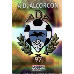 Escudo Brillo Rayas Horizontales Alcorcón 880 Las Fichas de la Liga 2012 Platinum Official Quiz Game Collection