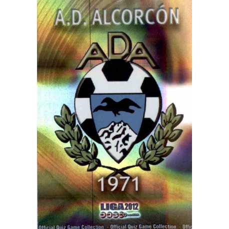 Escudo Brillo Rayas Horizontales Alcorcón 880 Las Fichas de la Liga 2012 Platinum Official Quiz Game Collection