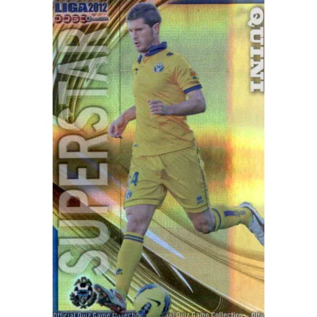 Quini Superstar Brillo Rayas Horizontales Alcorcón 899 Las Fichas de la Liga 2012 Platinum Official Quiz Game Collection