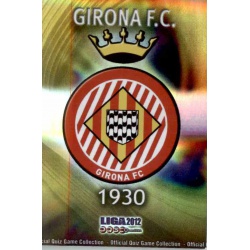Escudo Brillo Rayas Horizontales Girona 922 Las Fichas de la Liga 2012 Platinum Official Quiz Game Collection