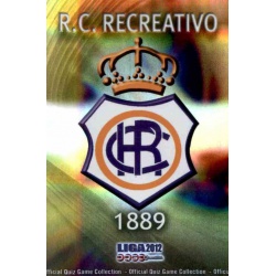 Escudo Brillo Rayas Horizontales Recreativo 943 Las Fichas de la Liga 2012 Platinum Official Quiz Game Collection