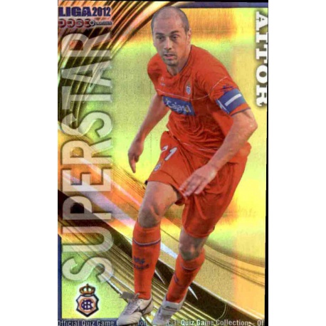 Aitor Superstar Brillo Rayas Horizontales Recreativo 963 Las Fichas de la Liga 2012 Platinum Official Quiz Game Collection