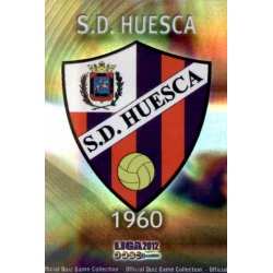 Escudo Brillo Rayas Horizontales Huesca 985 Las Fichas de la Liga 2012 Platinum Official Quiz Game Collection