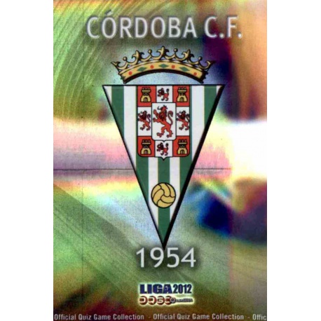 Escudo Brillo Rayas Horizontales Córdoba 1027 Las Fichas de la Liga 2012 Platinum Official Quiz Game Collection