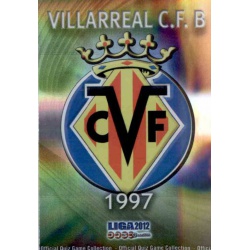 Escudo Brillo Rayas Horizontales Villarreal B 1048 Las Fichas de la Liga 2012 Platinum Official Quiz Game Collection