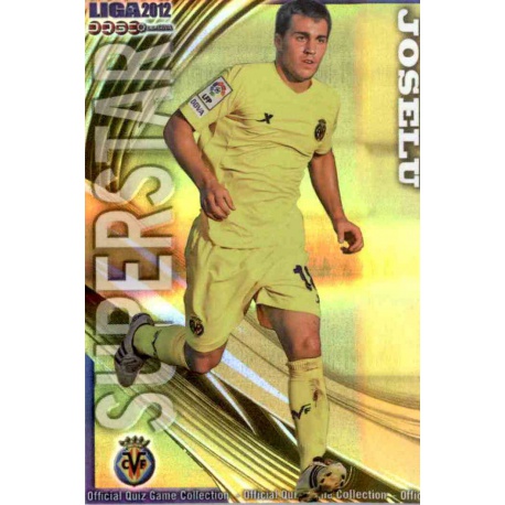 Joselu Superstar Brightness Horizontal Stripes Villarreal B 1067 Las Fichas de la Liga 2012 Platinum Official Quiz Game Collecti