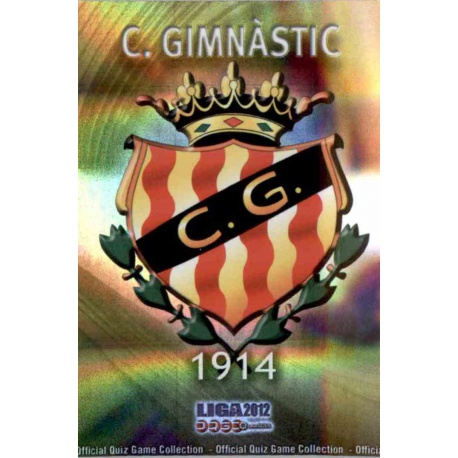 Escudo Brillo Rayas Horizontales Gimnástic 1069 Las Fichas de la Liga 2012 Platinum Official Quiz Game Collection