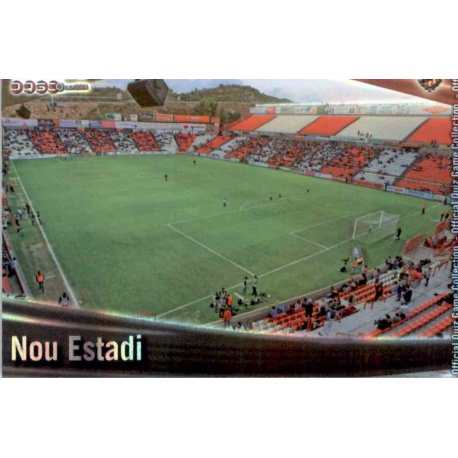 Nou Estadi Brillo Rayas Horizontales Gimnástic 1070 Las Fichas de la Liga 2012 Platinum Official Quiz Game Collection