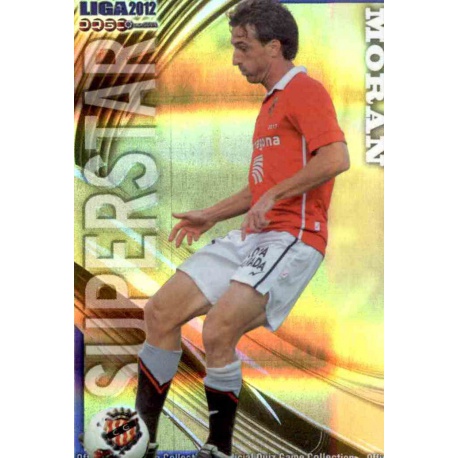 Morán Superstar Brillo Rayas Horizontales Gimnástic 1088 Las Fichas de la Liga 2012 Platinum Official Quiz Game Collection