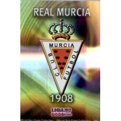 Escudo Brillo Rayas Horizontales Real Murcia 1111 Las Fichas de la Liga 2012 Platinum Official Quiz Game Collection