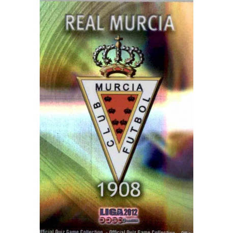 Escudo Brillo Rayas Horizontales Real Murcia 1111 Las Fichas de la Liga 2012 Platinum Official Quiz Game Collection