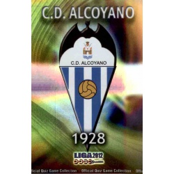 Escudo Brillo Rayas Horizontales Alcoyano 1132 Las Fichas de la Liga 2012 Platinum Official Quiz Game Collection
