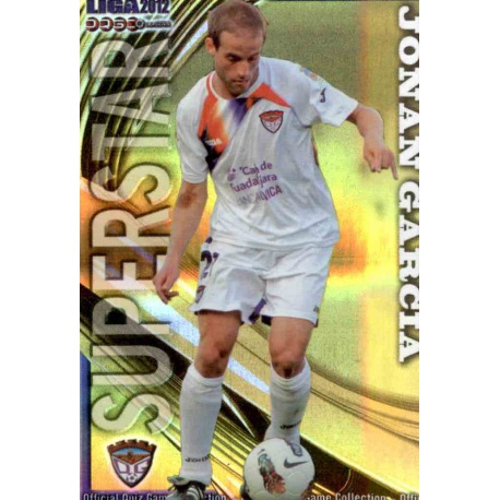 Jonan García Superstar Brillo Rayas Horizontales Guadalajara 1173 Las Fichas de la Liga 2012 Platinum Official Quiz Game Collect