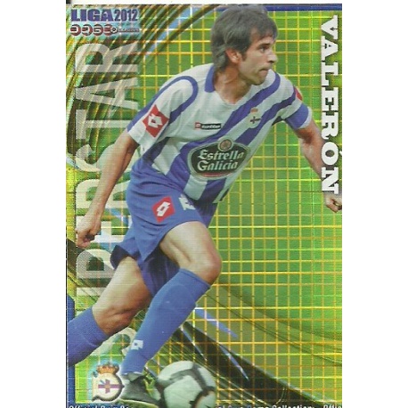 Valerón Superstar Brillo Cuadros Deportivo 731 Las Fichas de la Liga 2012 Platinum Official Quiz Game Collection