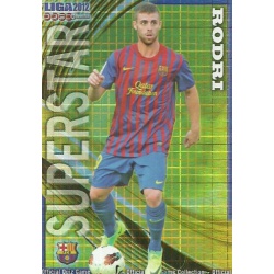 Rodri Superstar Brillo Cuadros Barcelona B 795 Las Fichas de la Liga 2012 Platinum Official Quiz Game Collection