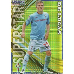 De Lucas Superstar Brillo Cuadros Celta 837 Las Fichas de la Liga 2012 Platinum Official Quiz Game Collection
