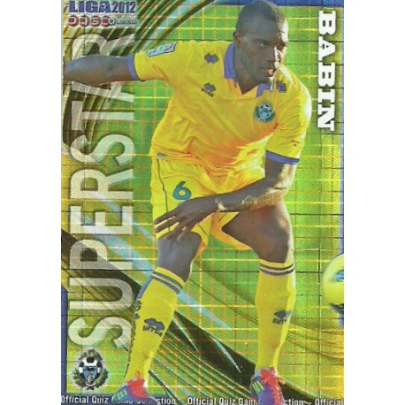 Babin Superstar Brillo Cuadros Alcorcón 900 Las Fichas de la Liga 2012 Platinum Official Quiz Game Collection