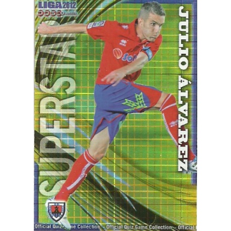 Julio Álvarez Superstar Brillo Cuadros Numancia 921 Las Fichas de la Liga 2012 Platinum Official Quiz Game Collection
