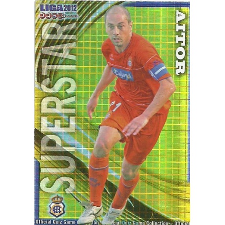Aitor Superstar Brillo Cuadros Recreativo 963 Las Fichas de la Liga 2012 Platinum Official Quiz Game Collection