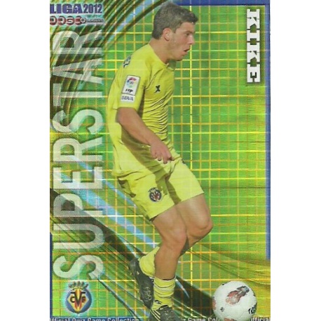 Kike Superstar Brightness Squares Villarreal B 1068 Las Fichas de la Liga 2012 Platinum Official Quiz Game Collection