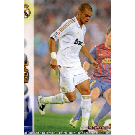 Pepe Real Madrid 8 Las Fichas de la Liga 2013 Official Quiz Game Collection