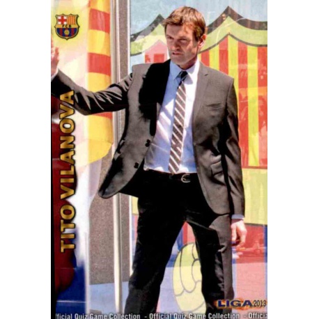Tito Vilanova Barcelona 30 Las Fichas de la Liga 2013 Official Quiz Game Collection