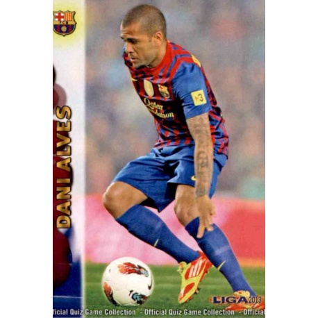 Dani Alves Barcelona 33 Las Fichas de la Liga 2013 Official Quiz Game Collection