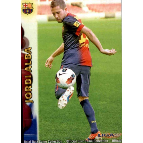 Jordi Alba Barcelona 36 Las Fichas de la Liga 2013 Official Quiz Game Collection