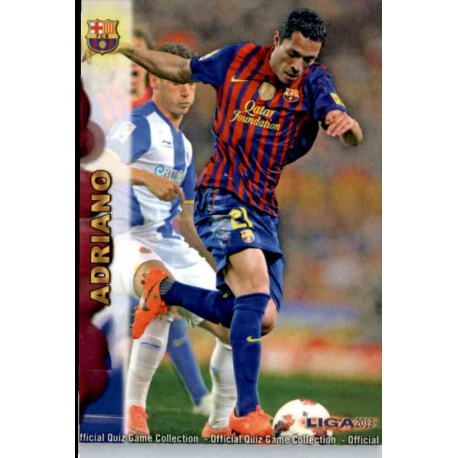 Adriano Barcelona 37 Las Fichas de la Liga 2013 Official Quiz Game Collection