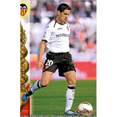 Ricardo Costa Valencia 60 Las Fichas de la Liga 2013 Official Quiz Game Collection