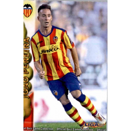 Joao Pereira Valencia 65 Las Fichas de la Liga 2013 Official Quiz Game Collection