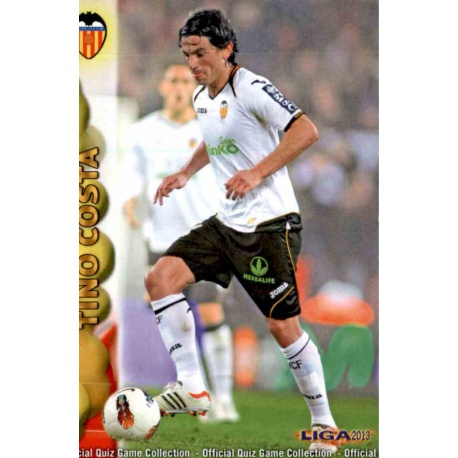 Tino Costa Valencia 68 Las Fichas de la Liga 2013 Official Quiz Game Collection