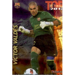 Víctor Valdés Top Morado Barcelona 542 Las Fichas de la Liga 2013 Official Quiz Game Collection