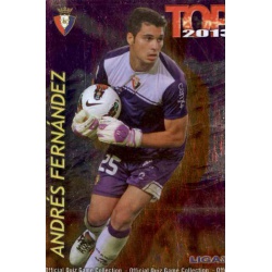 Andrés Fernández Top Morado Osasuna 545 Las Fichas de la Liga 2013 Official Quiz Game Collection