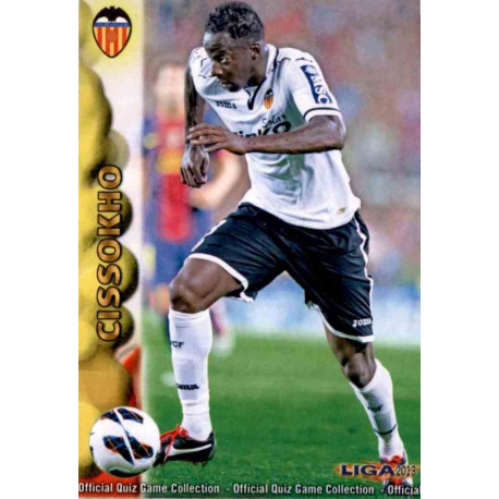 Cissokho Fichas +I Valencia 651 Las Fichas de la Liga 2013 Official Quiz Game Collection